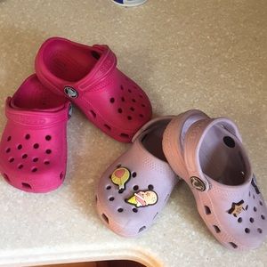Little Girls Size 6 Croc Set